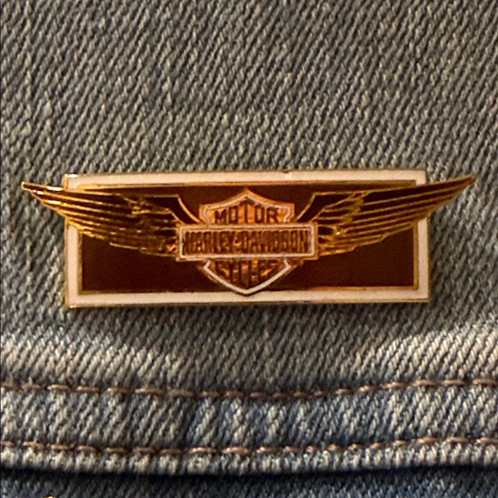 Vintage 1994 Harley-Davidson Winged Logo Pin Brooch